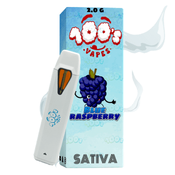 THC Vapes Blue Raspberry 100vapes.com